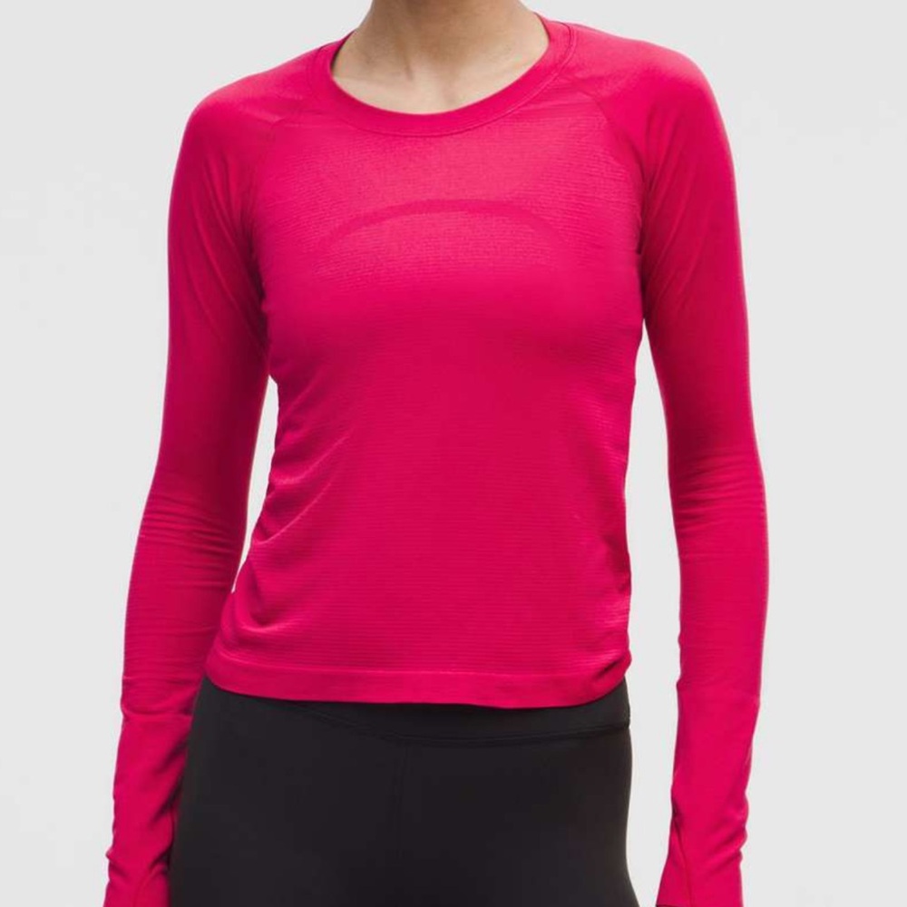 NWOT Lululemon Swiftly Tech Long-Sleeve Shirt 2.0 *Waist Length Sz 14